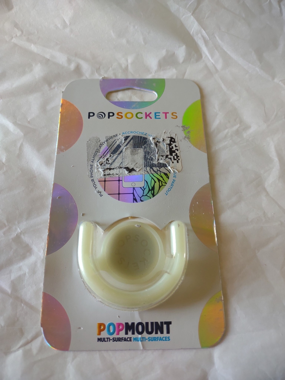 POPSOCKETS PopMount Phone Mount  GLOW IN DARK